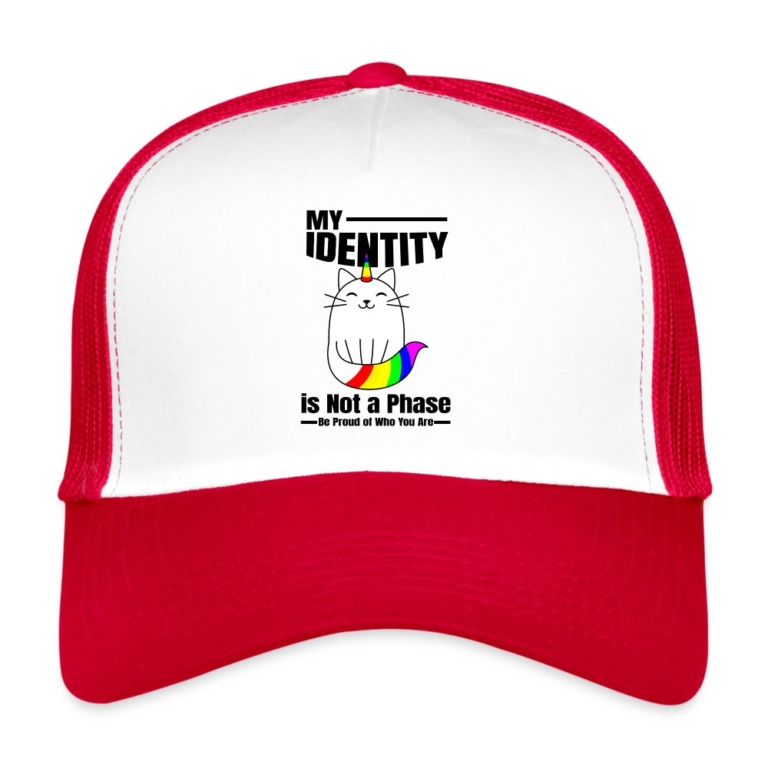 my-identity-is-not-a-phase-trucker-cap-weiss-rot