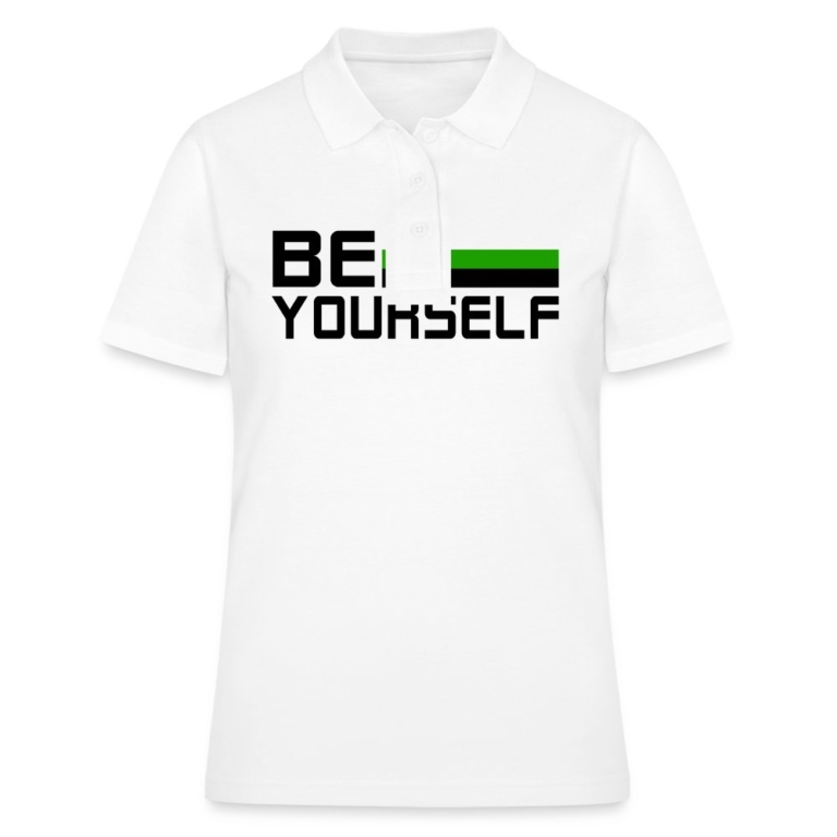 neutrois-be-yourself-frauen-polo-shirt-weiss