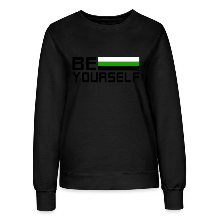 neutrois-be-yourself-frauen-sweatshirt-schwarz