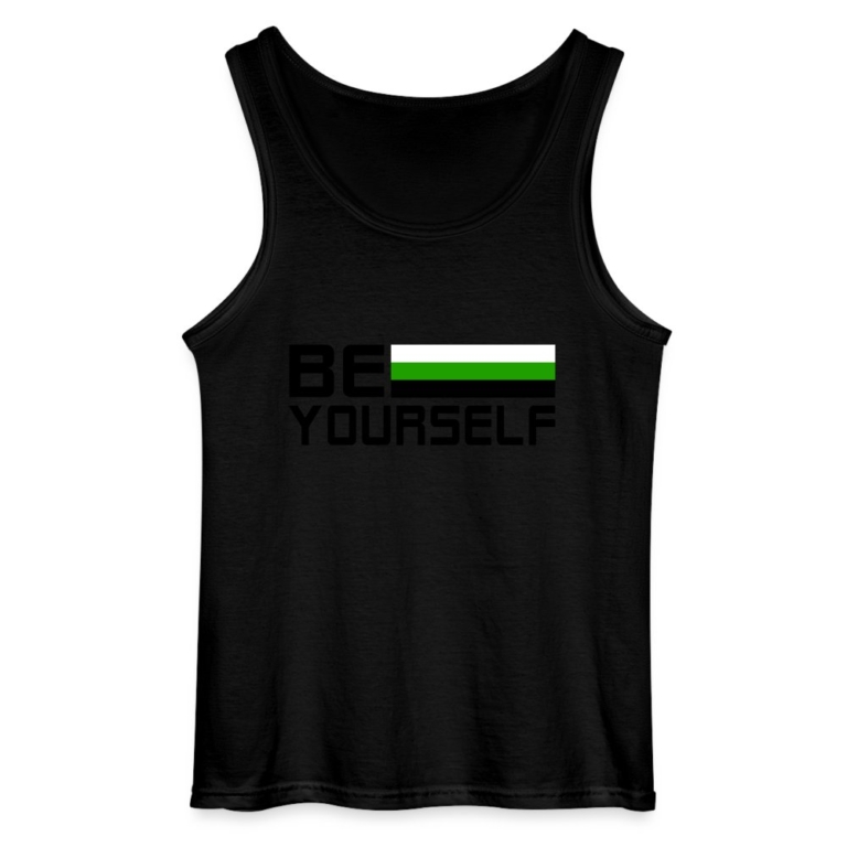 neutrois-be-yourself-gildan-maenner-tank-top-schwarz