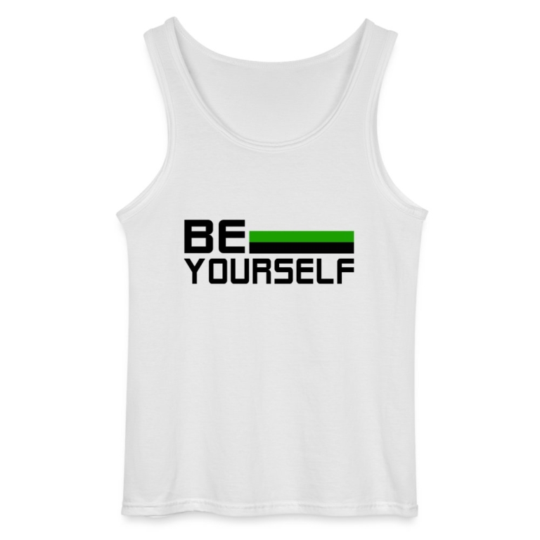 neutrois-be-yourself-gildan-maenner-tank-top-weiss