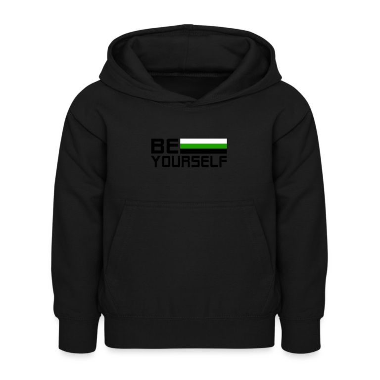 neutrois-be-yourself-kinder-hoodie-schwarz