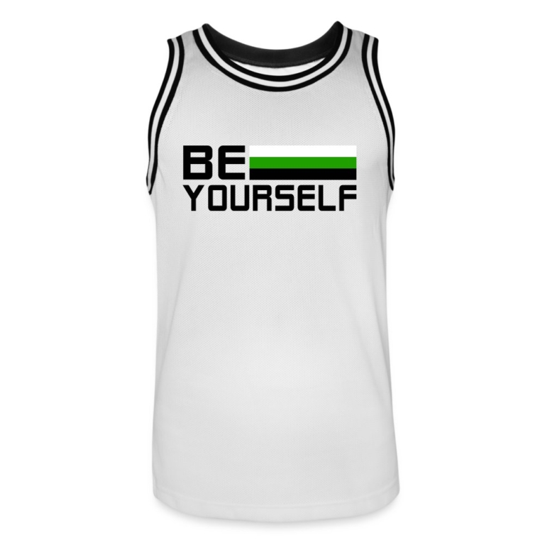 neutrois-be-yourself-maenner-basketball-trikot-weiss-schwarz