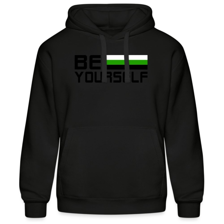 neutrois-be-yourself-maenner-kapuzen-sweater-von-russell-schwarz