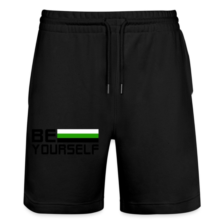 neutrois-be-yourself-stanleystella-unisex-bio-joggingshorts-trainer-schwarz