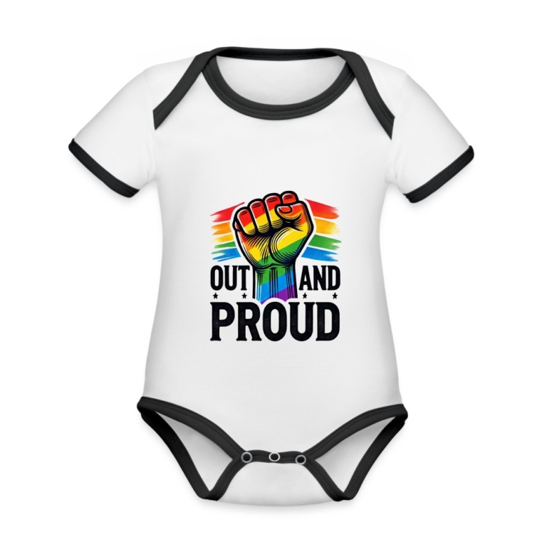 out-and-proud-baby-bio-kurzarm-kontrastbody-weiss-schwarz