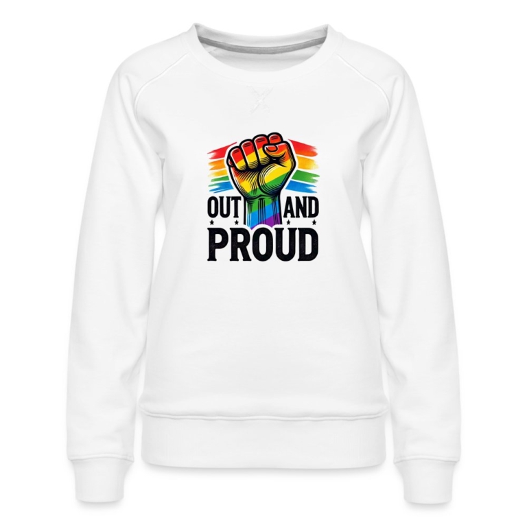 out-and-proud-frauen-premium-pullover-weiss