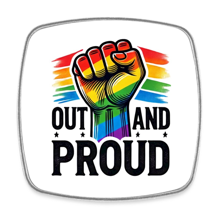 out-and-proud-viereckiger-kuehlschrankmagnet-weiss
