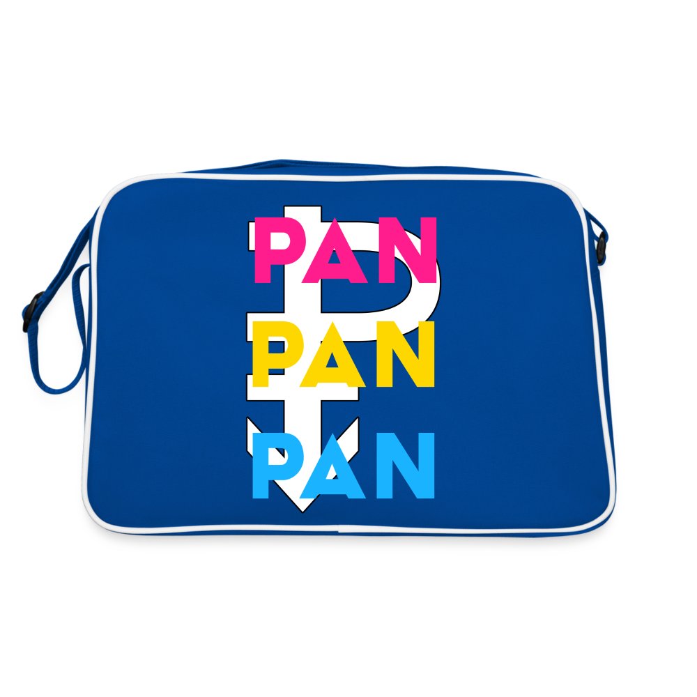Pan Pan Pan - Retro Tasche Blau/Weiß
