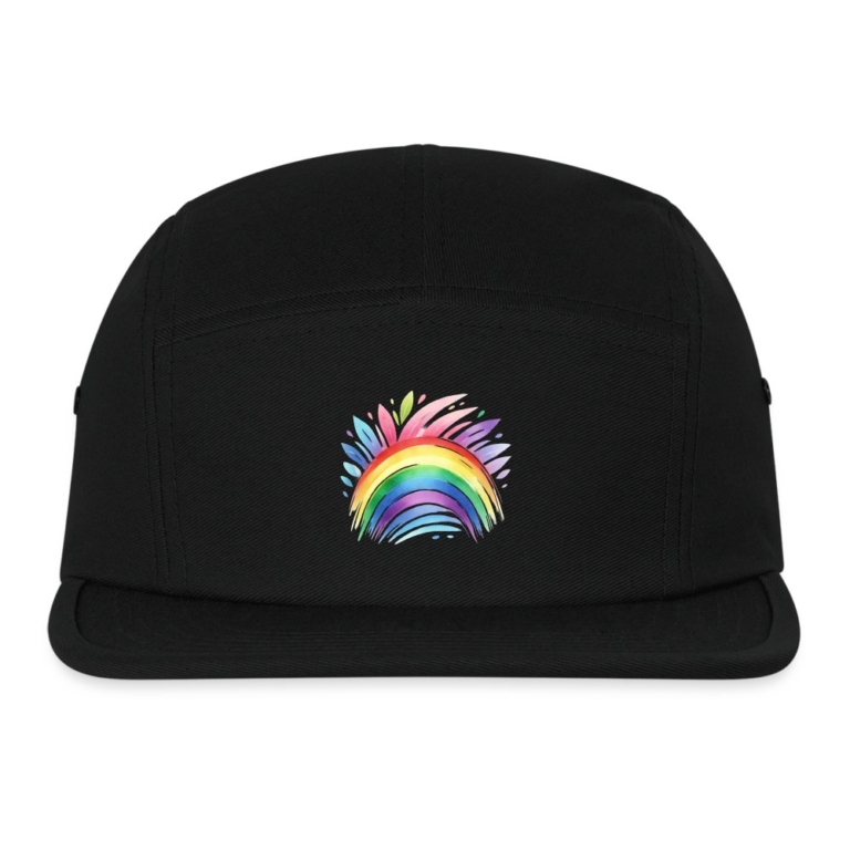 pastell-regenbogen-canvas-camper-cap-schwarz