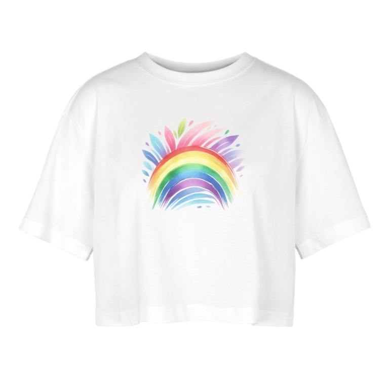 pastell-regenbogen-frauen-oversized-cropped-t-shirt-weiss