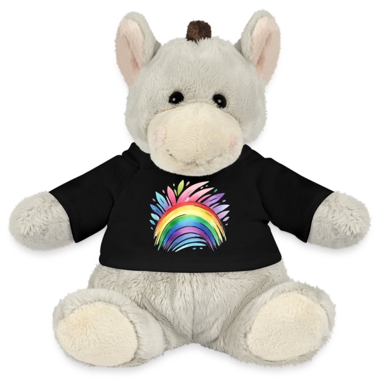 pastell-regenbogen-minifeet-esel-pelle-schwarz