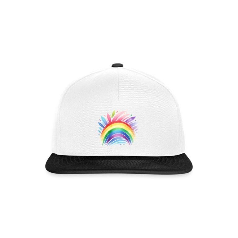pastell-regenbogen-snapback-cap-weiss-schwarz