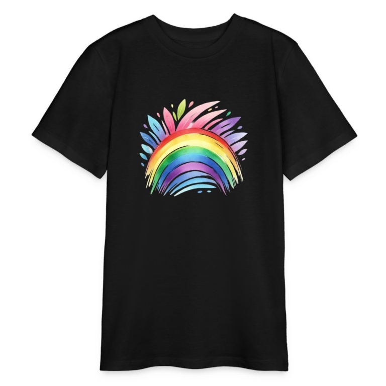 pastell-regenbogen-stanleystella-bio-teenager-t-shirt-mini-creator-schwarz