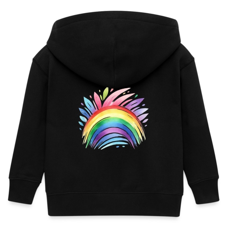 pastell-regenbogen-stanleystella-mini-cultivator-bio-kinder-kapuzenjacke-schwarz