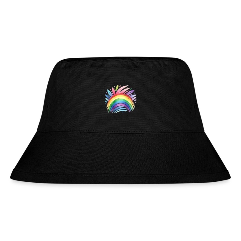 pastell-regenbogen-stanleystella-recycelter-bucket-hat-schwarz