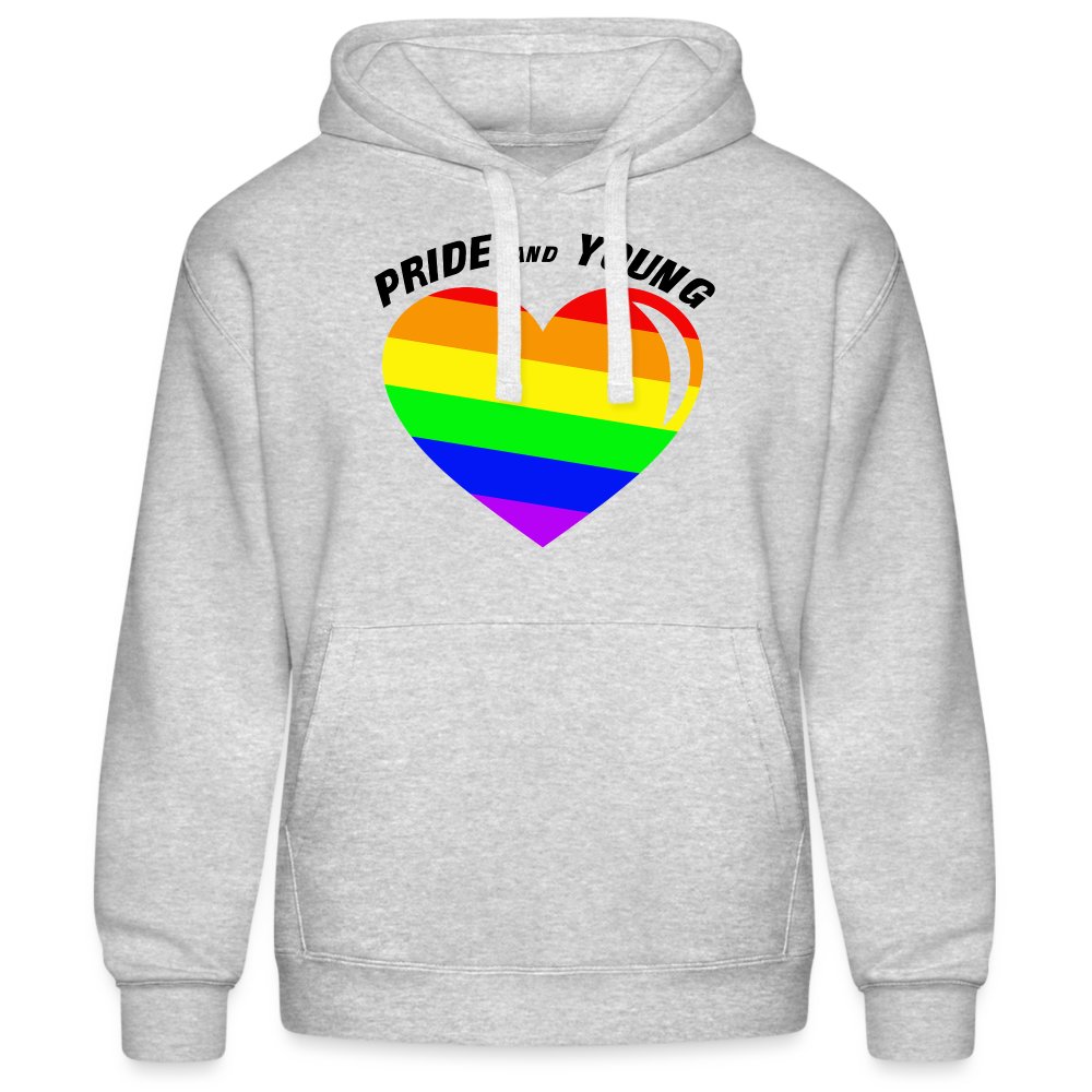 Pride and Young - Männer Kapuzen Sweater von Russell Grau meliert