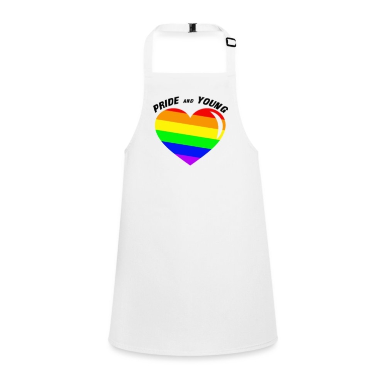 pride-and-young-schuerze-fuer-kinder-weiss