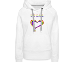 Heart - Frauen Premium Hoodie Weiß