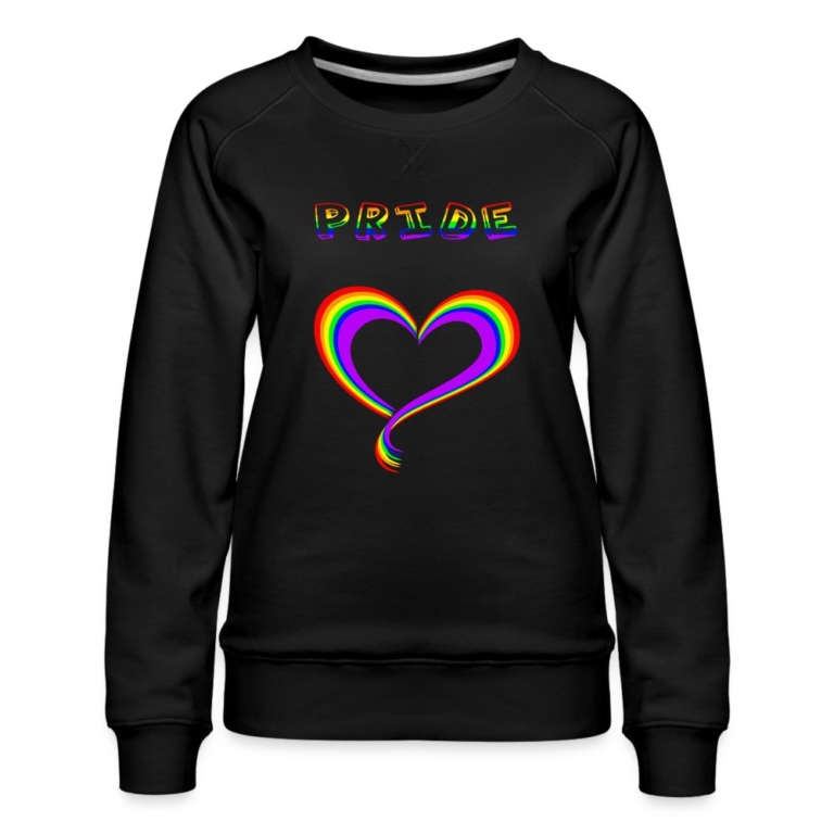 pride-heart-frauen-premium-pullover-schwarz