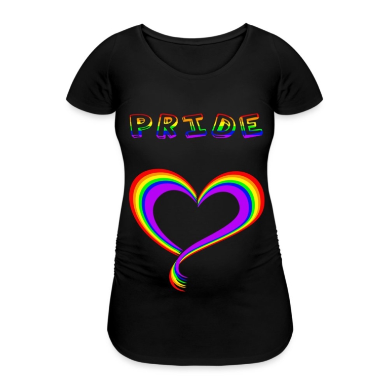 pride-heart-frauen-schwangerschafts-t-shirt-schwarz