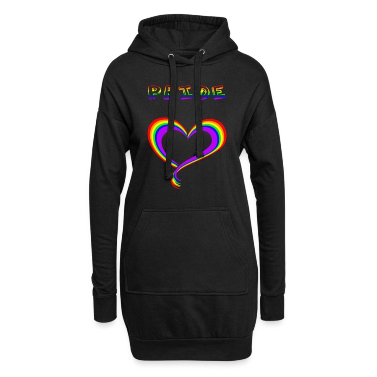 pride-heart-hoodie-kleid-schwarz