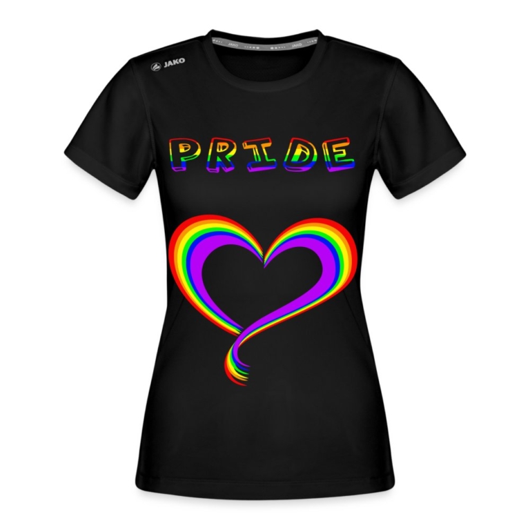 pride-heart-jako-frauen-t-shirt-run-20-schwarz