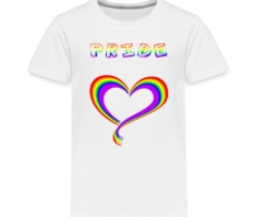 Pride Heart - Kinder Premium T-Shirt Weiß