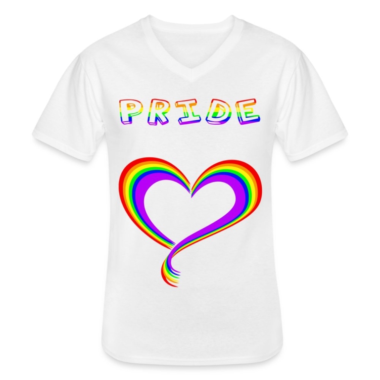 pride-heart-klassisches-maenner-t-shirt-mit-v-ausschnitt-weiss