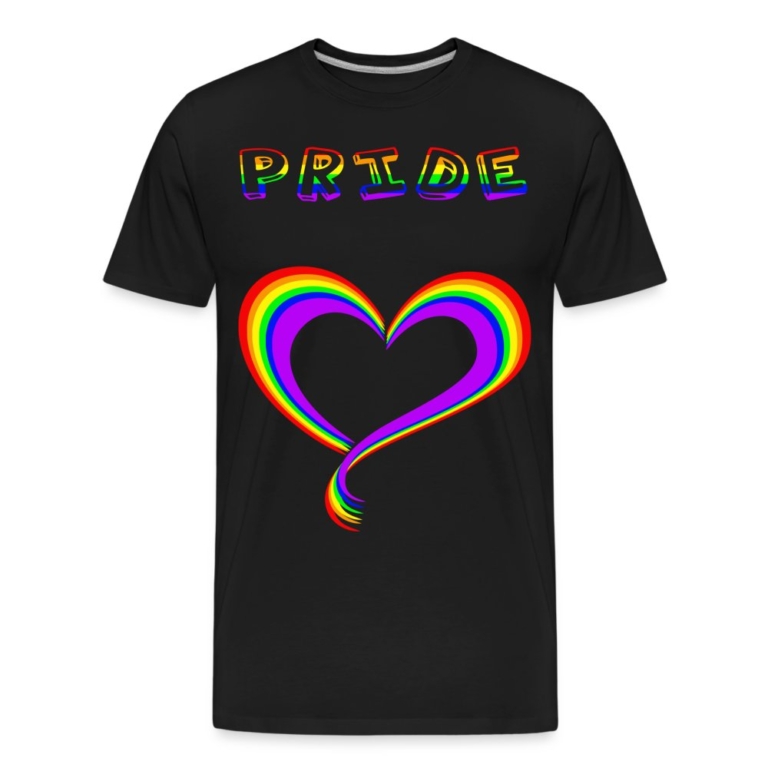 pride-heart-maenner-premium-bio-t-shirt-schwarz