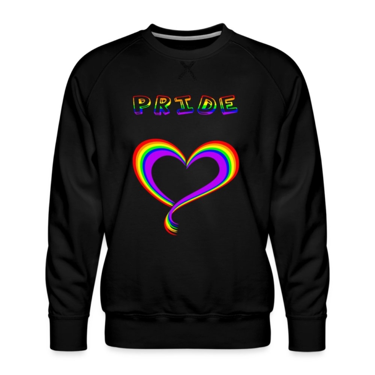 pride-heart-maenner-premium-pullover-schwarz