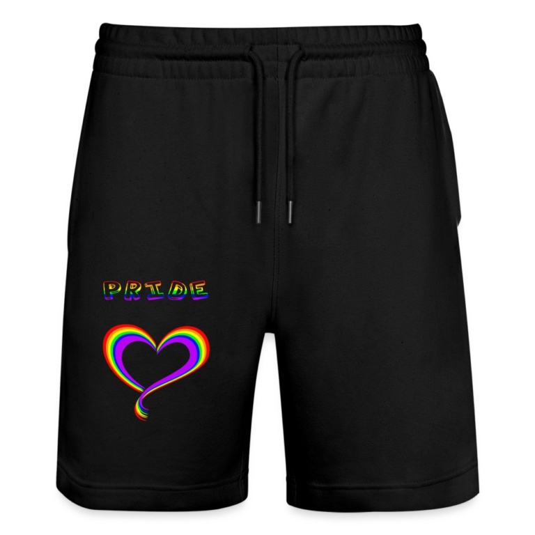 pride-heart-stanleystella-unisex-bio-joggingshorts-trainer-schwarz