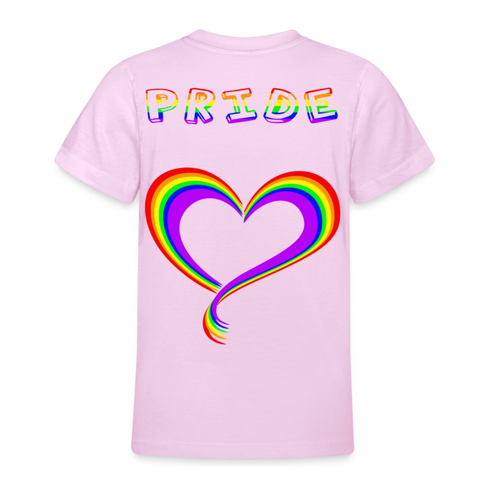 Pride Heart - Teenager T-Shirt Hellrosa