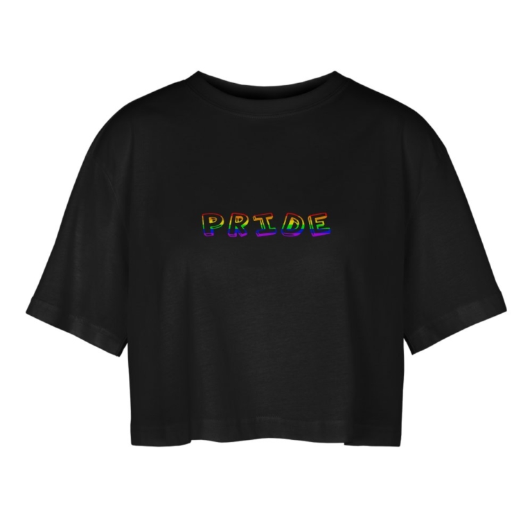 pride-holo-frauen-oversized-cropped-t-shirt-schwarz