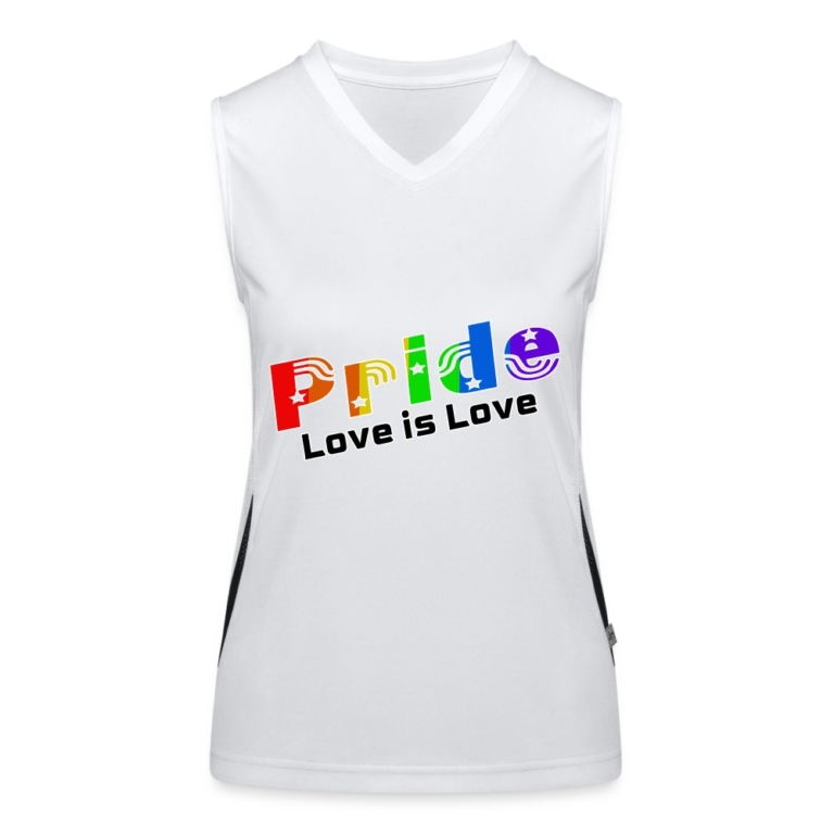 pride-love-is-love-funktionelles-kontrast-tank-top-fuer-frauen-weiss-schwarz