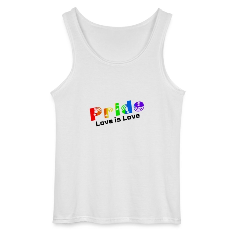pride-love-is-love-gildan-maenner-tank-top-weiss