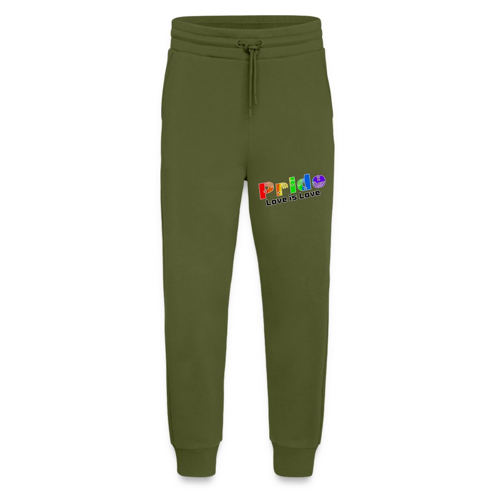 Love is Love - Organic Relaxed Jogginghose Made in EU MOSS GREEN