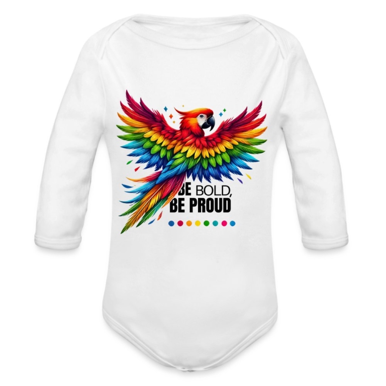 pride-papagei-baby-bio-langarm-body-weiss