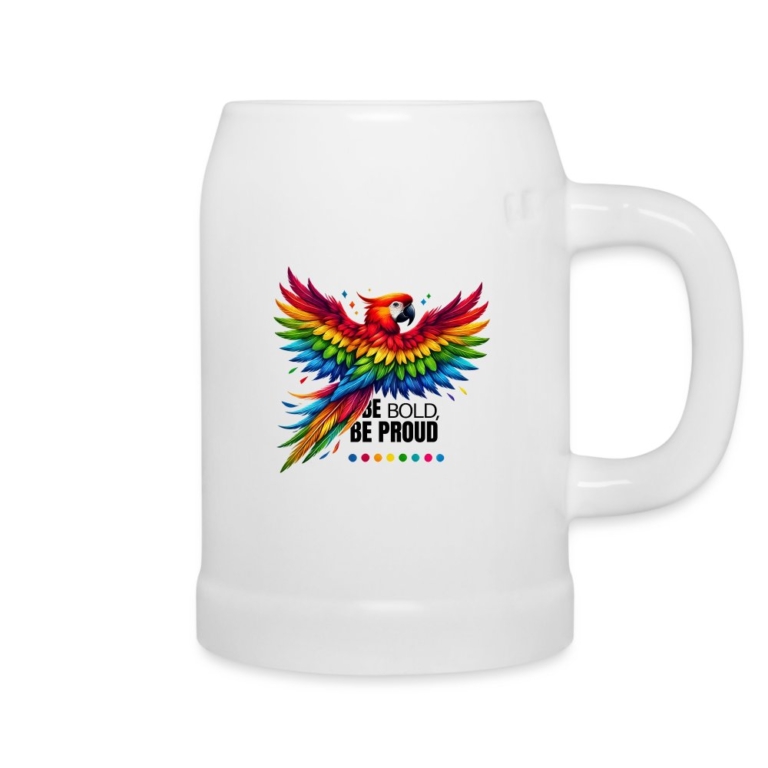 pride-papagei-bierkrug-weiss