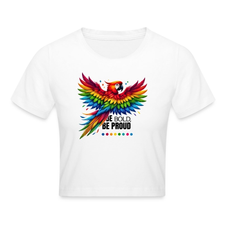 pride-papagei-cropped-t-shirt-weiss