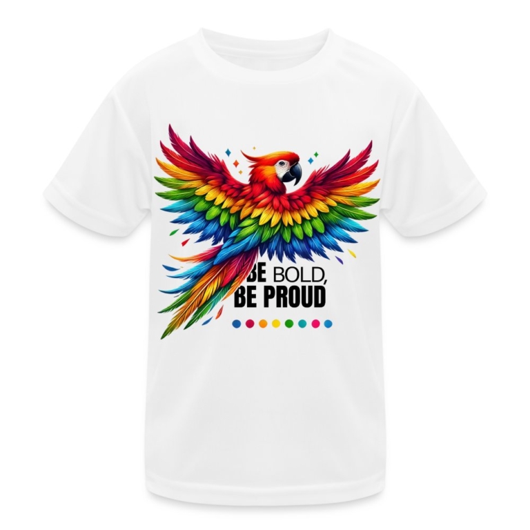 pride-papagei-kinder-funktions-t-shirt-weiss