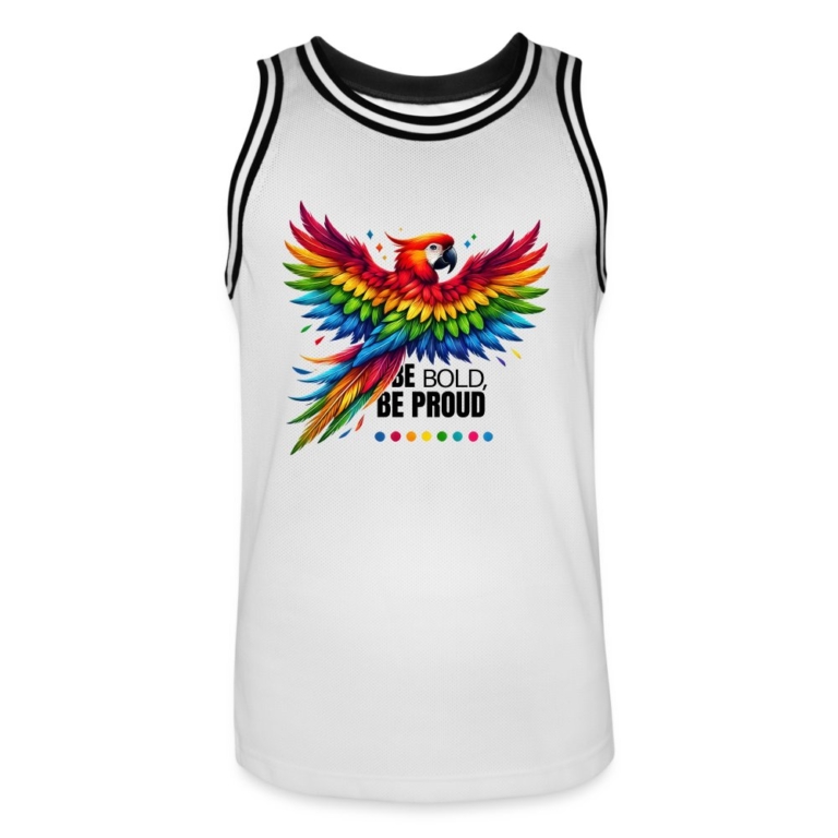 pride-papagei-maenner-basketball-trikot-weiss-schwarz