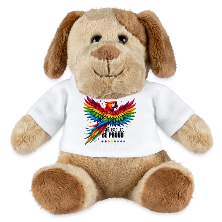 pride-papagei-minifeet-hund-helge-weiss