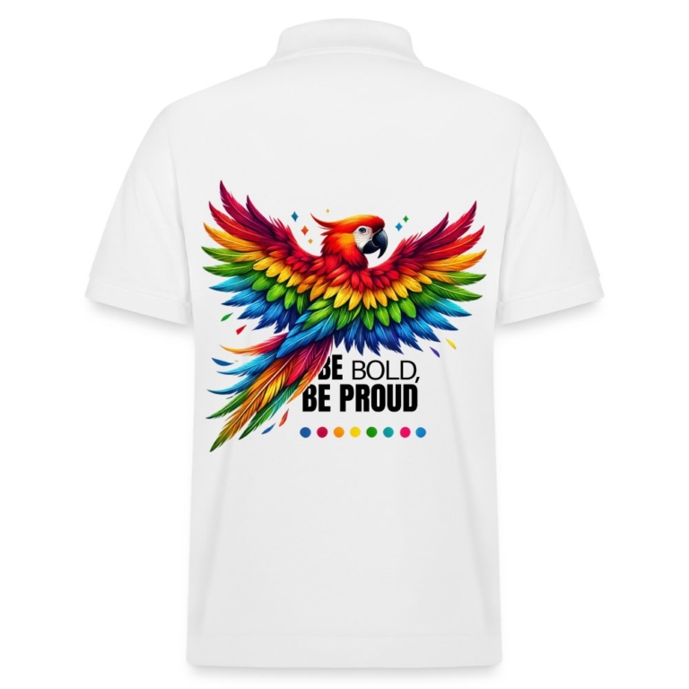 pride-papagei-stanleystella-unisex-bio-poloshirt-prepster-weiss