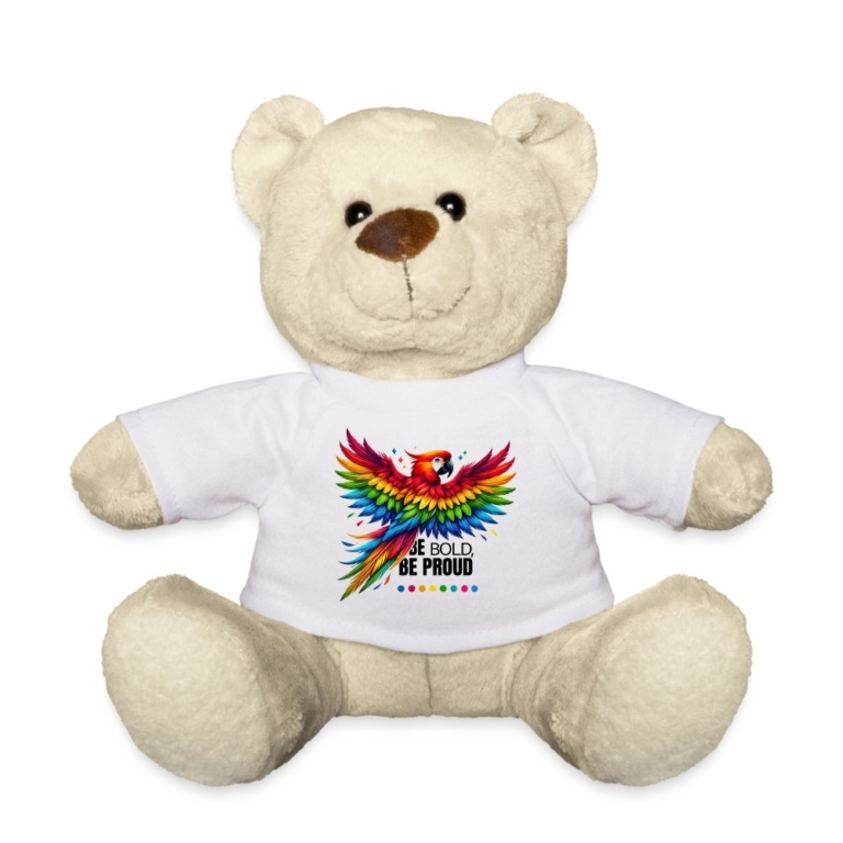 pride-papagei-teddy-weiss
