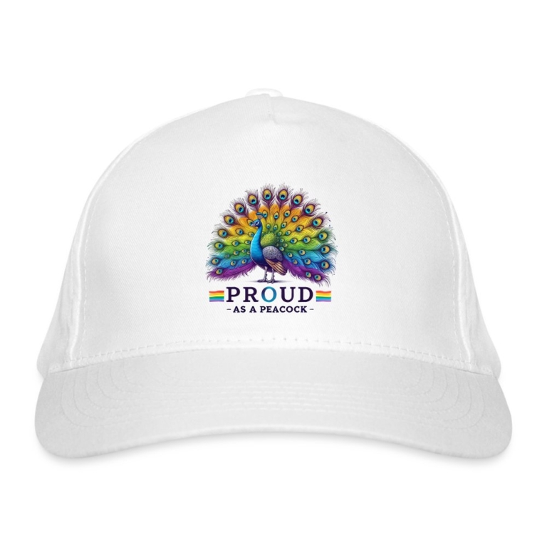 proud-as-a-peacock-bio-baseballkappe-weiss