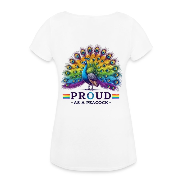 proud-as-a-peacock-frauen-schwangerschafts-t-shirt-weiss