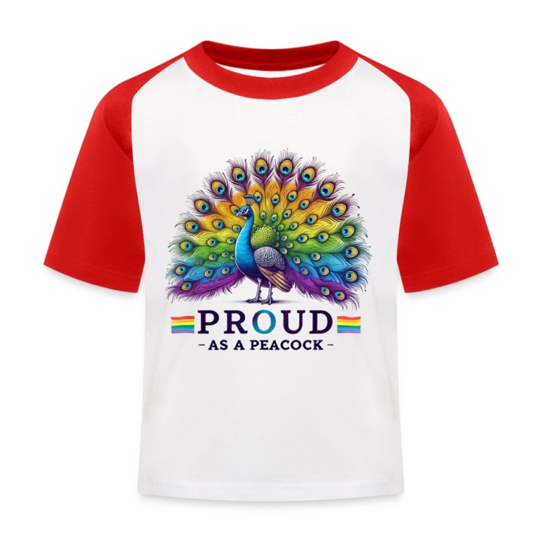 proud-as-a-peacock-kinder-baseball-t-shirt-weiss-rot