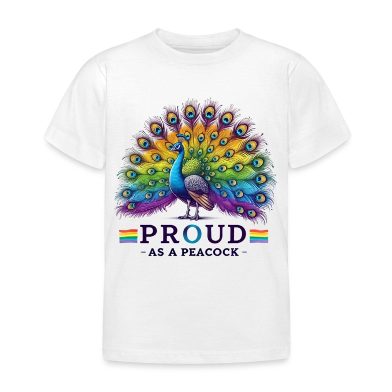 proud-as-a-peacock-kinder-t-shirt-weiss