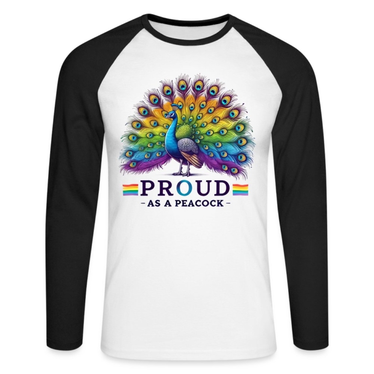 proud-as-a-peacock-maenner-baseballshirt-langarm-weiss-schwarz